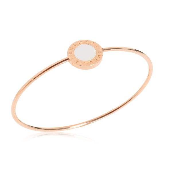 112346 pv Bulgari Bvlgari Bvlgari Mother Of Pearl Bangle in 18K Rose Gold