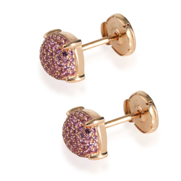 112352 sv 9427f18a bd2b 4e84 9017 7a63f0b6841f Tiffany Co Palomas Sugar Stacks Sapphire Stud Earring in 18K Rose Gold