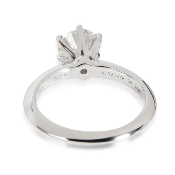 Tiffany Co Diamond Engagement Ring in Platinum I VS1 095 CTW Tiffany Co Diamond Engagement Ring in Platinum I VS1 095 CTW