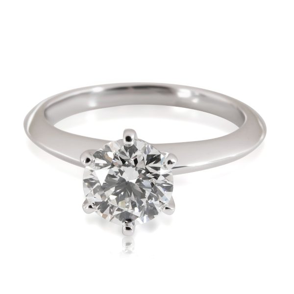 Rings Tiffany Co Diamond Engagement Ring in Platinum I VS1 095 CTW