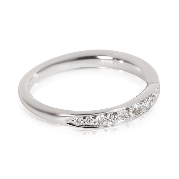 112370 sv Tiffany Co Harmony Diamond Wedding Band in Platinum 023 CTW