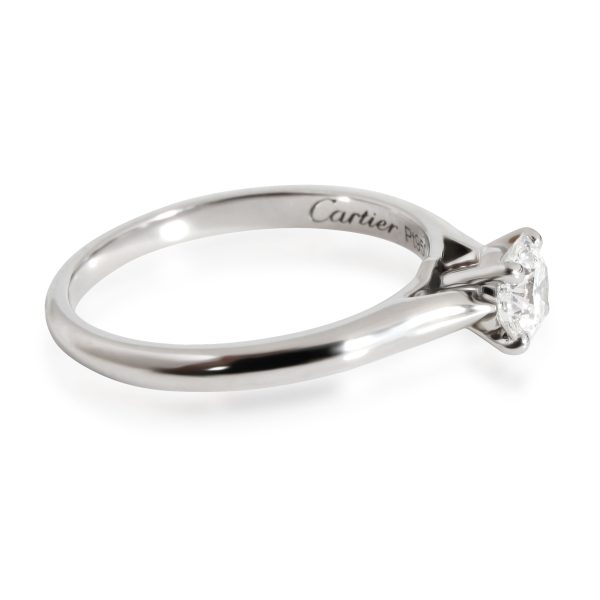 112378 sv Cartier 1895 Diamond Engagement Ring in Platinum G VS1 035 CTW