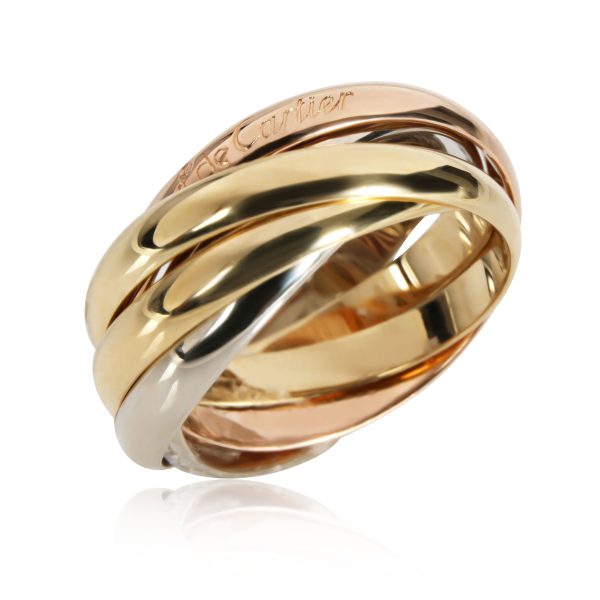 112407 pv 9fc12e7d 29b9 48b0 8d4b 7bf610b21353 Cartier Les Must De Cartier Five Band Rolling Ring in 18K 3 Tone Gold