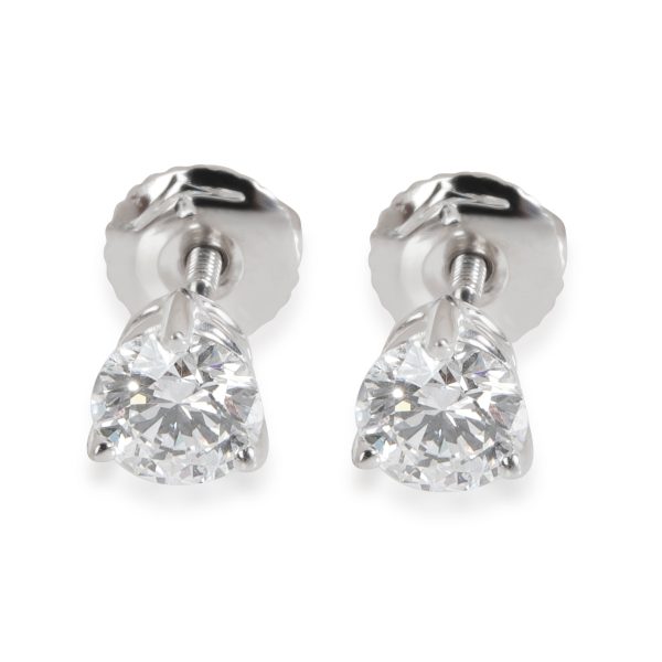 3 Prong Diamond Stud Earring in Platinum D VS1 082 CTW 3 Prong Diamond Stud Earring in Platinum D VS1 082 CTW