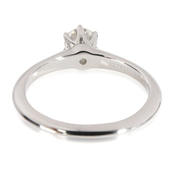 Tiffany Co Diamond Engagement Ring in Platinum I VVS2 038 CTW Tiffany Co Diamond Engagement Ring in Platinum I VVS2 038 CTW