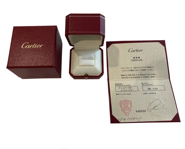 112528 box 111a6cf7 8497 4242 bfa8 1110ba67ec2a Cartier Tank Francaise Diamond Ring in 18K White Gold 010 CTW