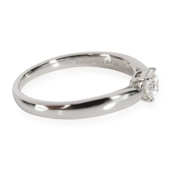 112529 sv Tiffany Co Harmony Diamond Solitaire Ring in Platinum H VS1 025 CTW