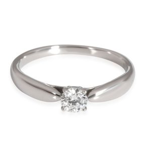 Tiffany Co Harmony Diamond Solitaire Ring in Platinum E VVS1 02 CTW Tiffany Co Soleste Halo Diamond Engagement Ring in Platinum 032 CTW