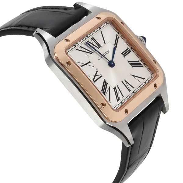 112558 rv fe48f60b d391 4f57 aff9 1be73fa7f7e6 Cartier Santos Dumont W2SA0011 Unisex Watch in 18kt Stainless SteelRose Gold