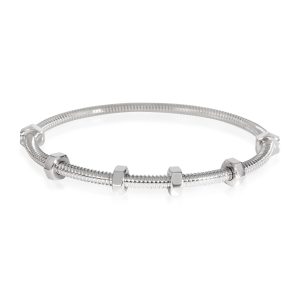 Cartier Ecrou Bracelet in 18K White Gold Chanel Matelasse Chain Wallet