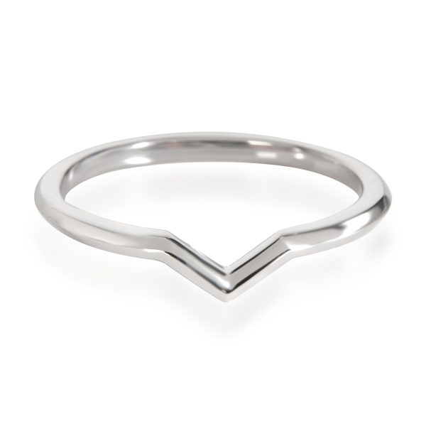 Tiffany Co V Wedding Band in Platinum Tiffany Co V Wedding Band in Platinum