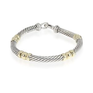 David Yurman Metro Bracelet in 14K Yellow GoldSterling Silver Gucci GG Supreme Canvas Fake Not Print Belt Bag Beige Ebony