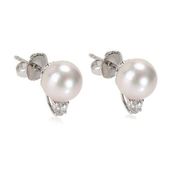 112600 sv faafad10 902a 4917 a891 141cff87075e Tiffany Co Pearl Diamond Earrings in 18K White Gold 010 CTW