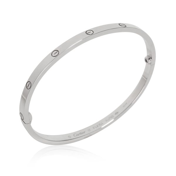 112675 pv Cartier Love Bracelet in 18k White Gold Small Model