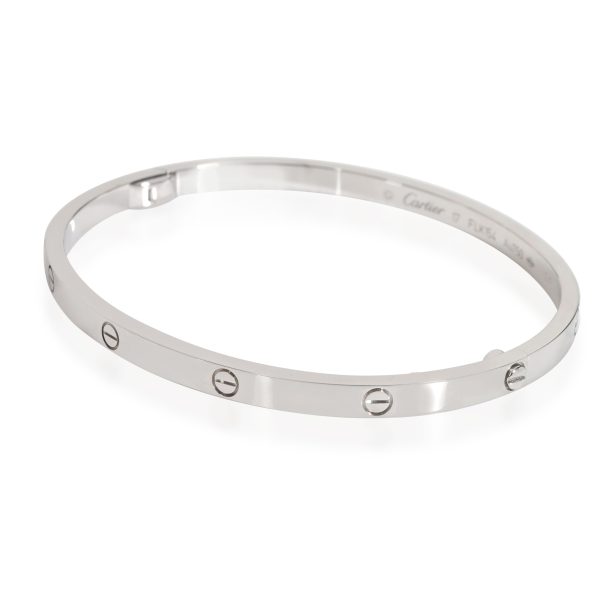 112675 sv Cartier Love Bracelet in 18k White Gold Small Model