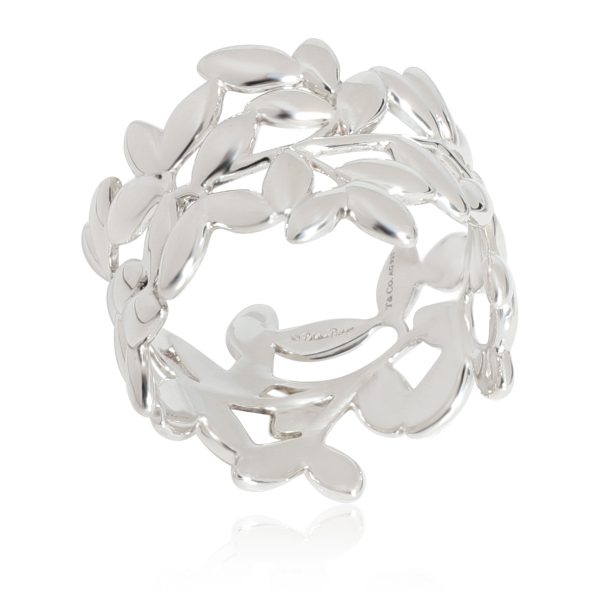 112680 av Tiffany Co Olive Leaf Band in Sterling Silver