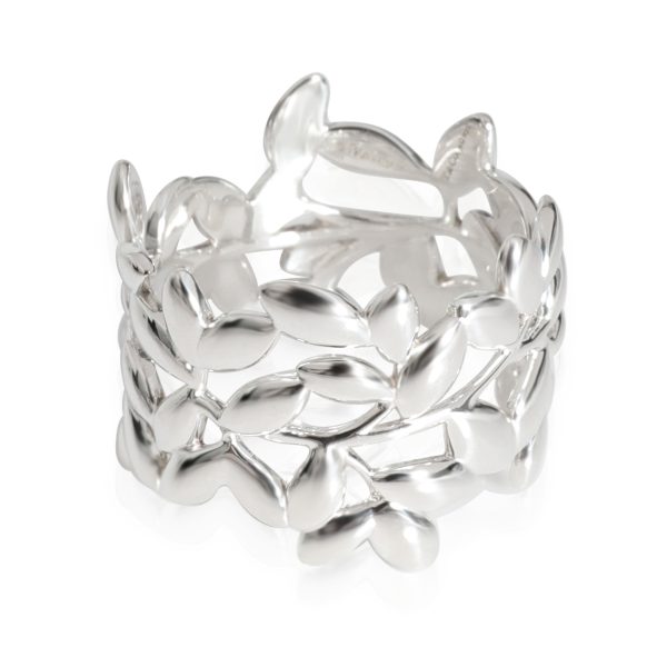 Tiffany Co Olive Leaf Band in Sterling Silver Tiffany Co Olive Leaf Band in Sterling Silver