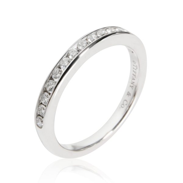 Rings Tiffany Co Diamond Channel Set 25 mm Wedding Band in Platinum 024 Ctw