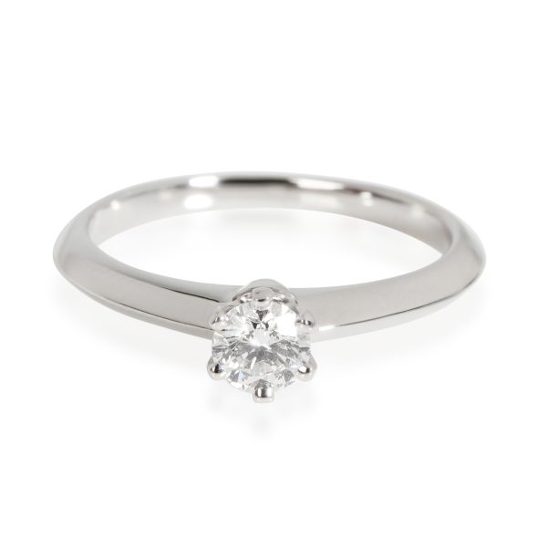 Rings Tiffany Co Diamond Solitaire Ring in Platinum G VS1 023 CTW