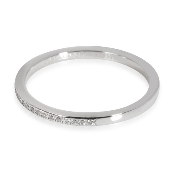 112708 sv Tiffany Co Vintage Diamond Band in Platinum 015 CTW