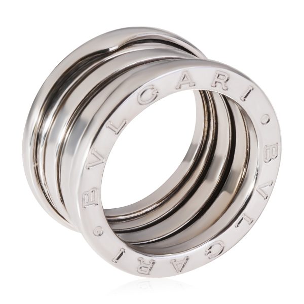 112721 bv BVLGARI B Zero1 Four Band Ring in 18k White Gold