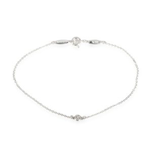 Tiffany Elsa Peretti Diamond by the Yard Bracelet in Sterling Silver 005 CTW Ferragamo Gancini Chain Shoulder Bag Black