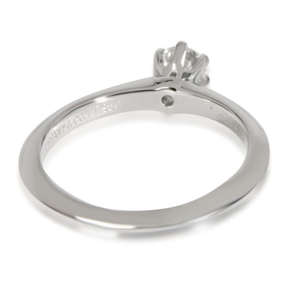 Tiffany Co Diamond Solitaire Engagement Ring in Platinum E VS1 024 CTW Tiffany Co Diamond Solitaire Engagement Ring in Platinum E VS1 024 CTW