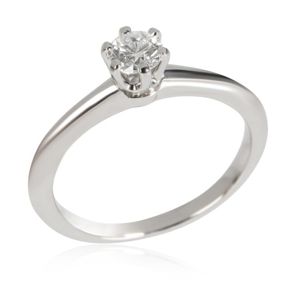 Tiffany Co Tiffany Co Diamond Solitaire Engagement Ring in Platinum E VS1 024 CTW