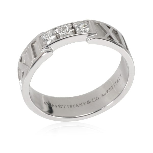 tiffany co atlas diamond band in 18k white gold 0 12 ctw 1 Tiffany Co Atlas Diamond Band in 18K White Gold 012 CTW