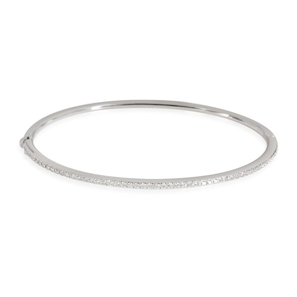 DeBeers Diamond Bangle in 18kt White Gold 064 CTW DeBeers Diamond Bangle in 18kt White Gold 064 CTW