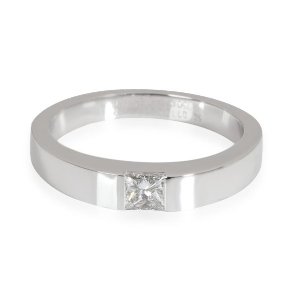 Rings Cartier Tank Princess Cut Diamond Band in 18K White Gold 025 CTW