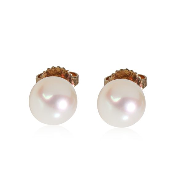 Tiffany Co Pearl Stud Earring in 18k Yellow Gold Tiffany Co Pearl Stud Earring in 18k Yellow Gold