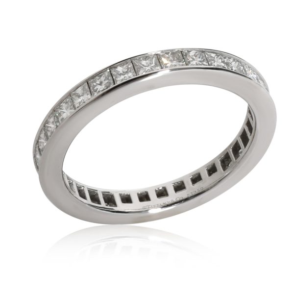 113020 av Tiffany Co Princess Cut Diamond Eternity Band in Platinum 088 CTW