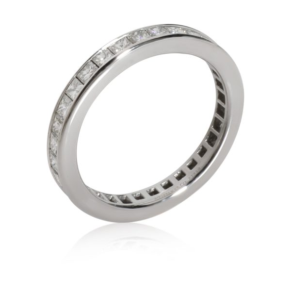 113020 pv Tiffany Co Princess Cut Diamond Eternity Band in Platinum 088 CTW