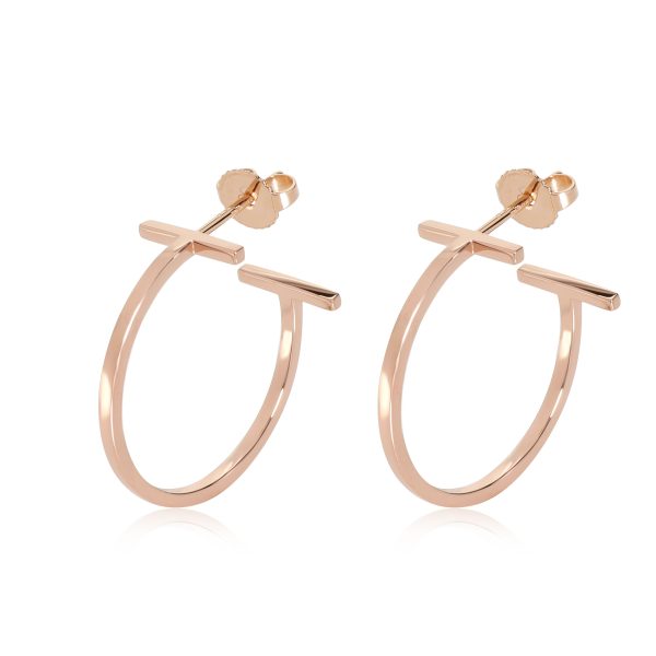 Tiffany Co T Hoop Earring in 18k Yellow Gold Tiffany Co T Hoop Earring in 18k Yellow Gold