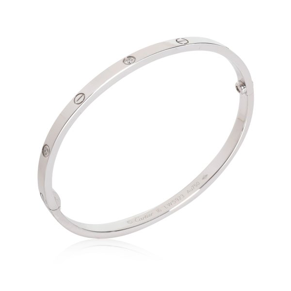 113147 pv 221e4ad4 2e9f 4ce8 964b 281019ddd151 Cartier Love Bracelet with Diamonds in 18k White Gold 015 CTW