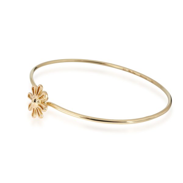 113208 sv Tiffany Co Paloma Picasso Daisy Bangle in 18k Yellow Gold