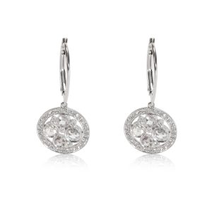 Tiffany Co Cobblestone Diamond Drop Earring in Platinum 052 CTW Cart