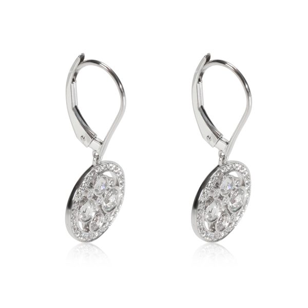 113211 sv Tiffany Co Cobblestone Diamond Drop Earring in Platinum 052 CTW