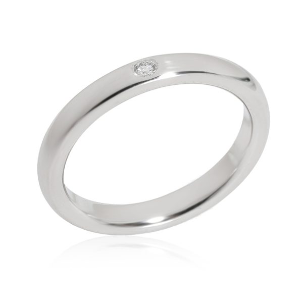 Platinum Wedding Band Tiffany Co Elsa Peretti Diamond Wedding Band in Platinum 002 CTW