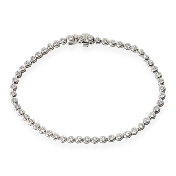 113276 pv Bezel Set Diamond Bracelet in 14K White Gold 101 CTW