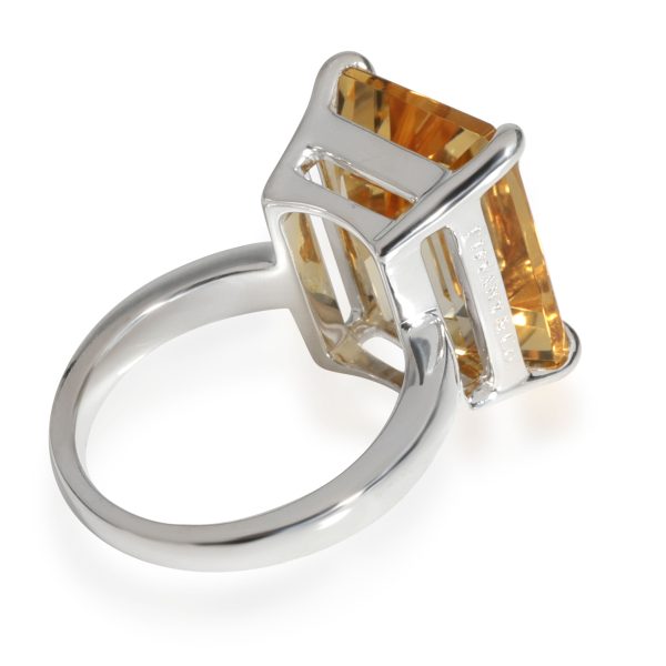 113287 bv Tiffany Co Sparkler Citrine Gemstone Ring in Sterling Silver