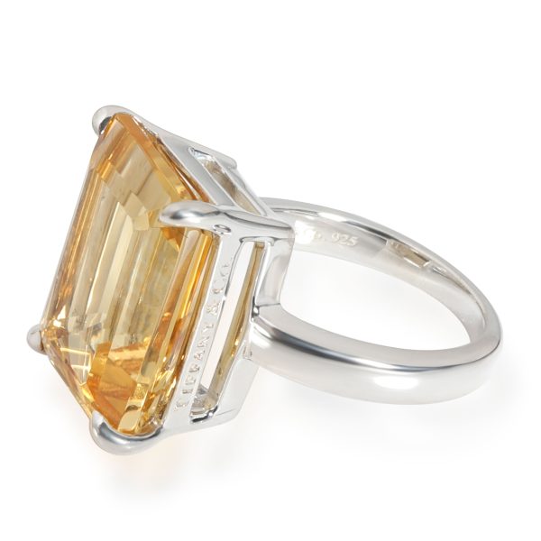 113287 sv Tiffany Co Sparkler Citrine Gemstone Ring in Sterling Silver