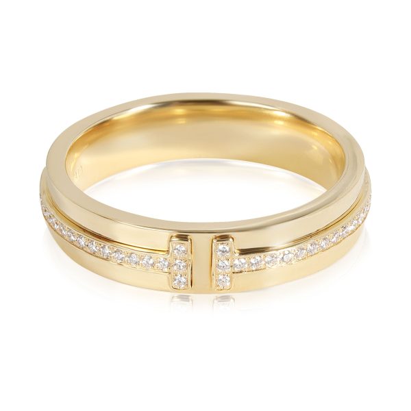 Tiffany Co Tiffany Co Narrow Tiffany T Diamond Band in 18k Yellow Gold 013 CTW