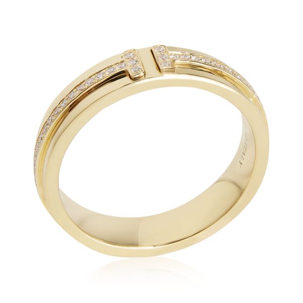 tiffany co narrow tiffany t diamond band in 18k yellow gold 0 13 ctw Tiffany Co Narrow Tiffany T Diamond Band in 18k Yellow Gold 013 CTW