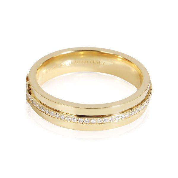 Yellow Gold Band Tiffany Co Narrow Tiffany T Diamond Band in 18k Yellow Gold 013 CTW