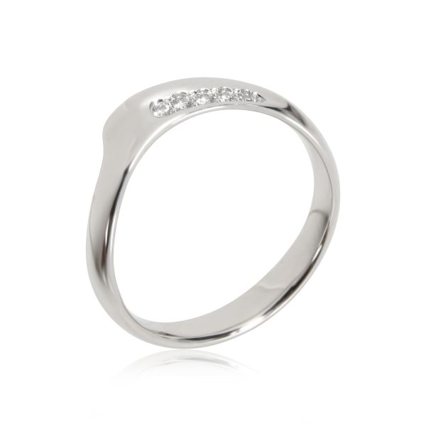 Tiffany Co Elsa Peretti Diamond Band in Platinum 004 CTW Tiffany Co Elsa Peretti Diamond Band in Platinum 004 CTW