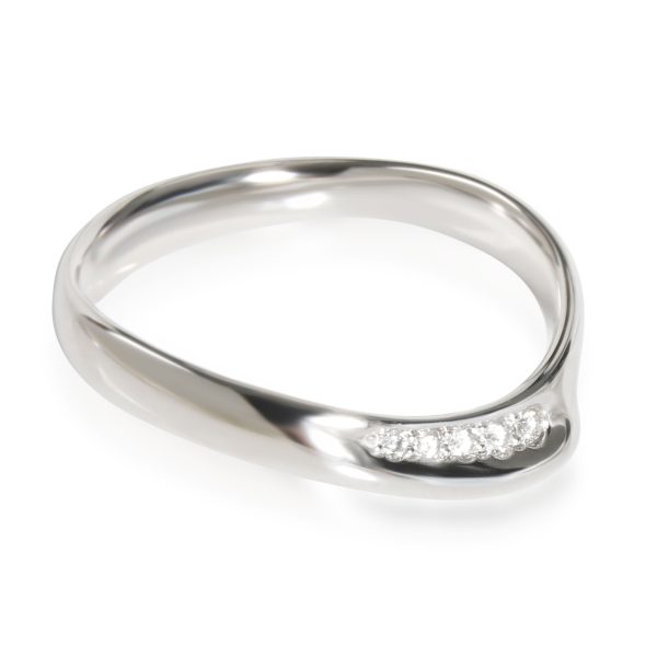 Band Platinum Tiffany Co Elsa Peretti Diamond Band in Platinum 004 CTW