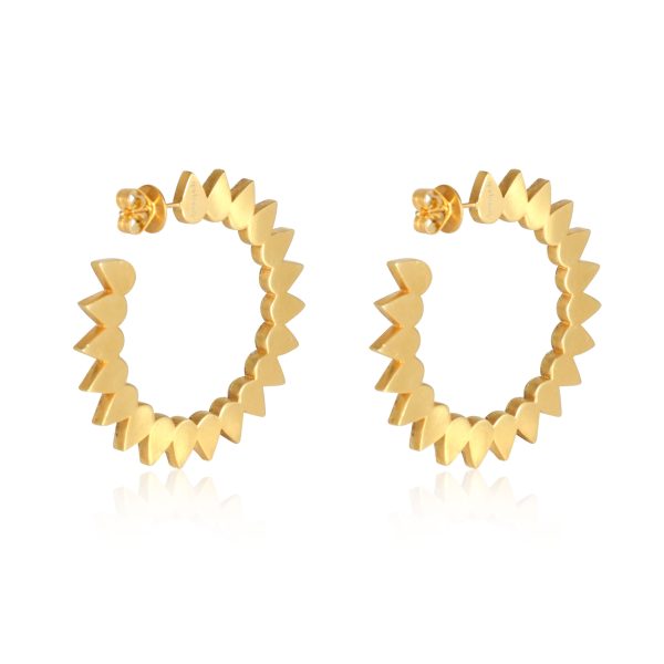 113340 bv 24c85fc5 4a00 4627 b00e f5773201d51a Kundan Vintage Teardrop Diamond Slices Hoop Earring 18k Yellow Gold 351 CTW