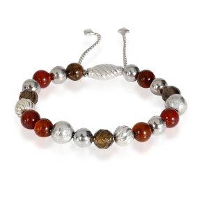 David Yurman Spiritual Beads Bracelet in sterling Sterling Silver Louis Vuitton Portefeuil Sala Monogram Wallet Brown